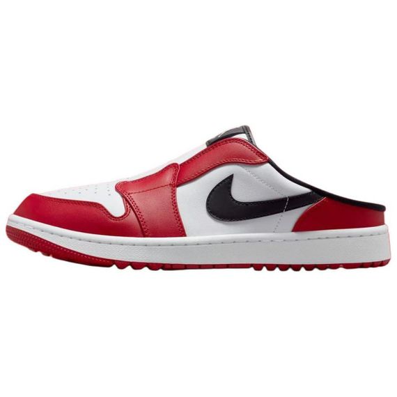 Jordan Air Jordan 1 Обувь для гольфа Низкий Верх Красно-белый Унисекс