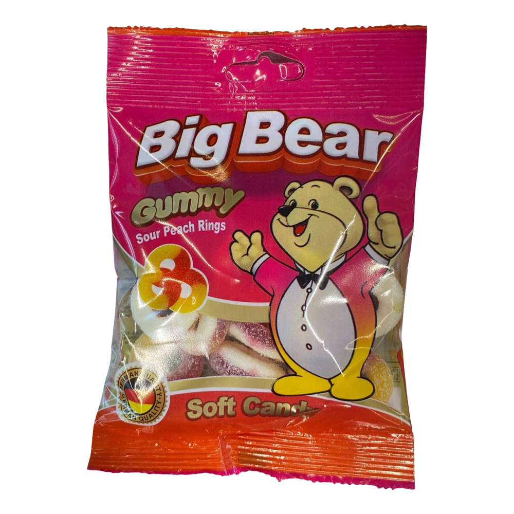 Жевательный мармелад БигБеар персиковые кольца 80гр