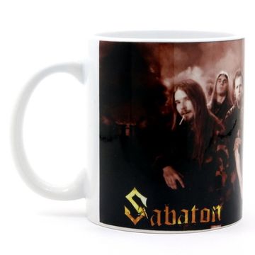 Кружка Sabaton группа в камуфляжных костюмах (380)