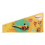 Самокат 3кол. Три кота, 120 и 80 мм, рег.рул.стойка