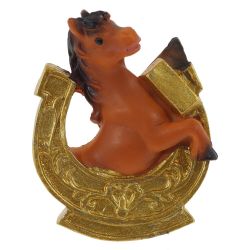 GAEM Магнит "Лошадка с подковой", L4,5 W1,5 H5,5 см, 6в.