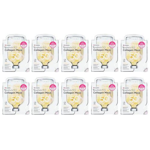 Leaders, Коллагеновая маска для лица I'mPhyto, 10 шт., По 25 мл (0,84 жидк. унц.)