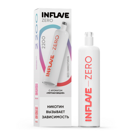 Inflave Zero Мятная вишня 2200 затяжек 0% (без никотина)