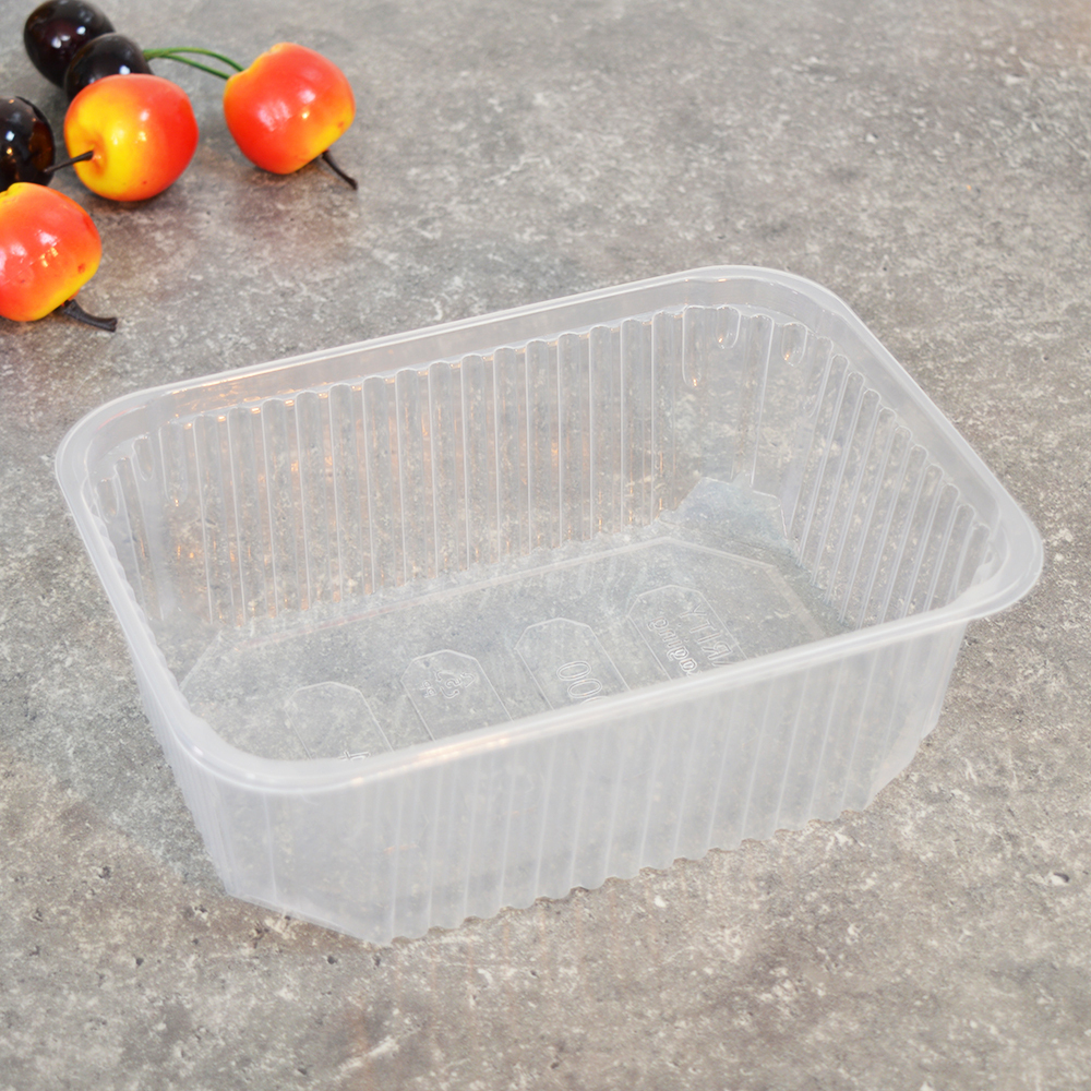 Контейнер 1000мл для заморозки БЕЗ КРЫШКИ 186*132*63мм (100шт) (крышка 456552)