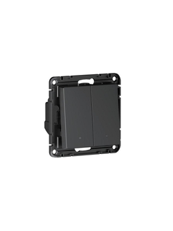 Выключатель 2-кл. AtlasDesign Smart 10А (сх. 5) L+N с подсветкой Zigbee механизм карбон SE ATN001053Z