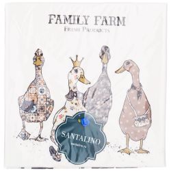 НАБОР САЛФЕТОК ИЗ 2-Х ШТ "FAMILY FARM",40Х40СМ, 100% ХЛОПОК ,СИНИЙ,ТВИЛ