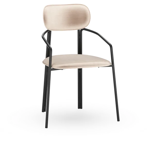 Стул Ror, Round, розовый велюр