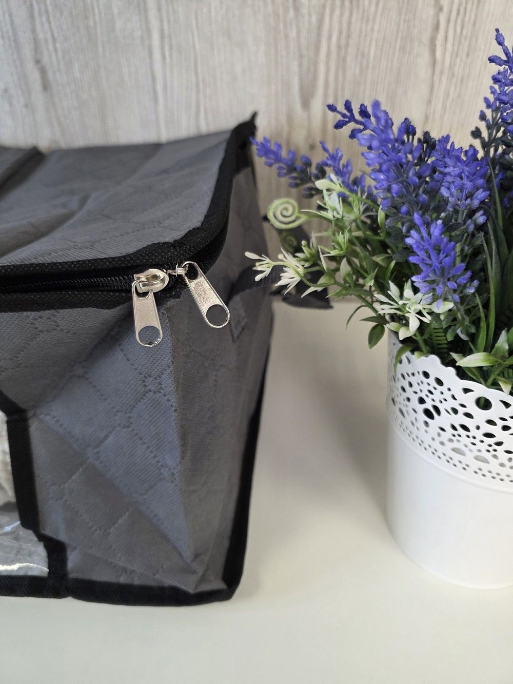 Короб для хранения с крышкой на молнии 50х35х20 см