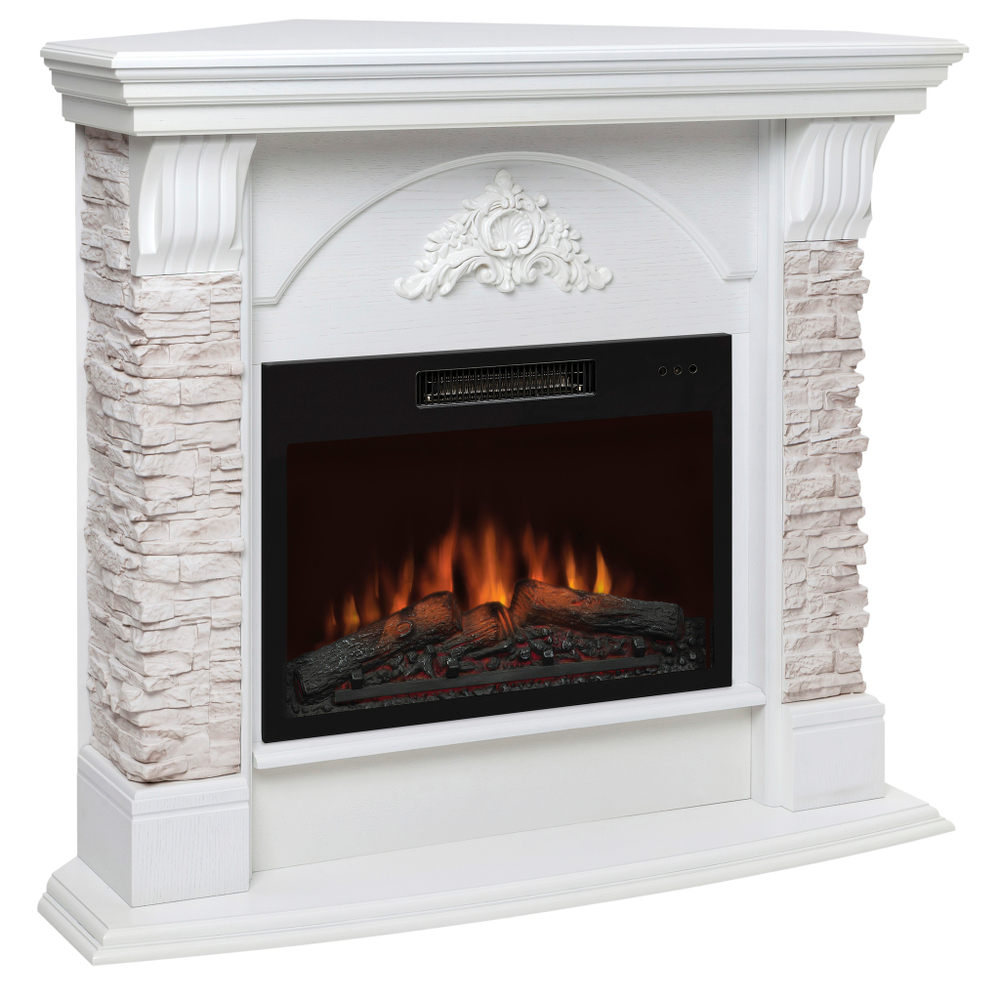 Каминокомплект Real Flame Athena Corner GR с очагом Kendal 24 (угловой)