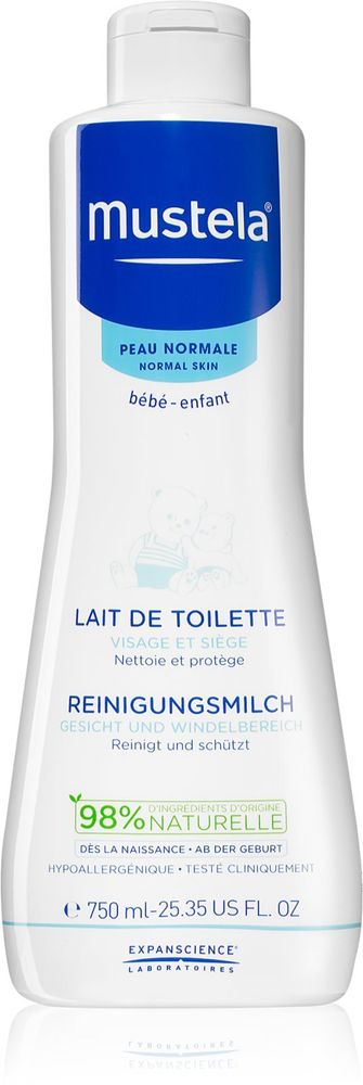 Mustela очищающее молочко для детей Bébé Toillete