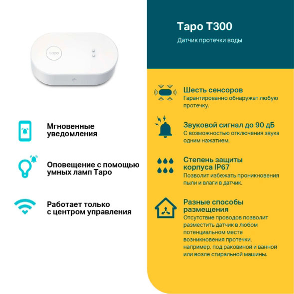 TP-Link Tapo T300 Датчик протечки воды