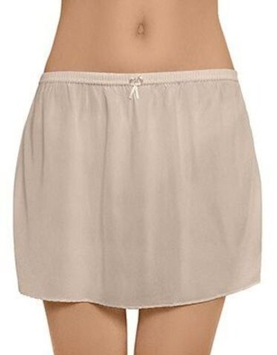 Короткая нижняя юбка без кружева (Размер: XL) (Цвет: черный)