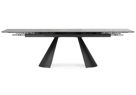 Керамический стол Woodville Шелтон 180(260)x90 carla larkin, черный