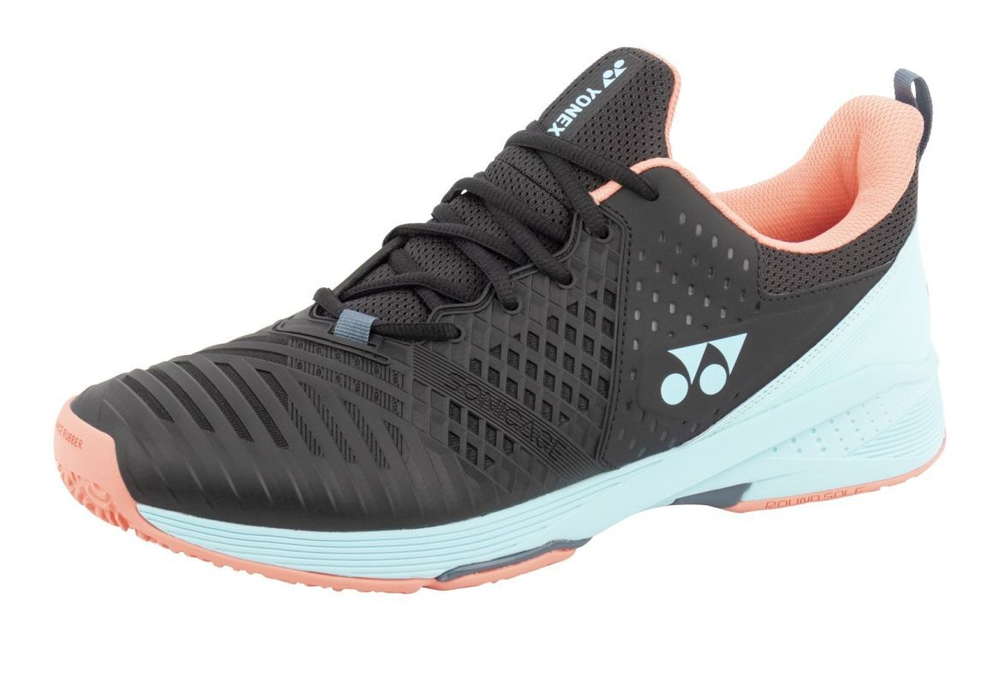 Теннисные кроссовки Yonex Power Cushion Sonicage 3 Clay - black/sky blue
