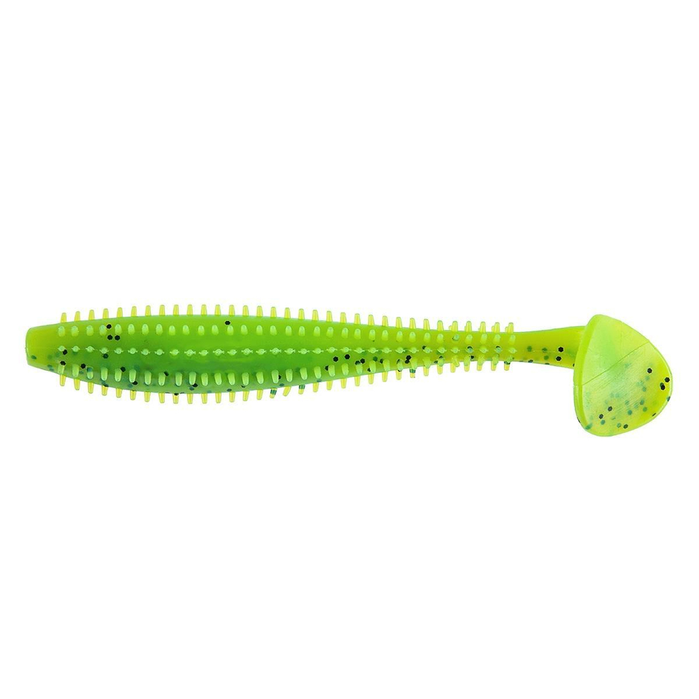 Виброхвост Shaggy 3,35"/8,5 см Pepper Lime 5шт. (HS-16-009) Helios