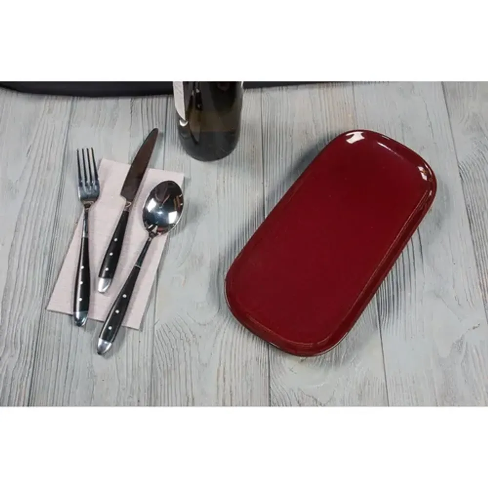 Блюдо овальное 29,2*14*2 см Evolution Dark Red P.L. Proff Cuisine [1]