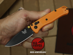 Нож Benchmade 533 Bugout Mini - оранж нейлон, клинок черный RK/Н25