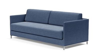 Диван Леонора Лайт Strong Plus 09 226*109*105 см, Синий Рогожка Еврокнижка Фиеста