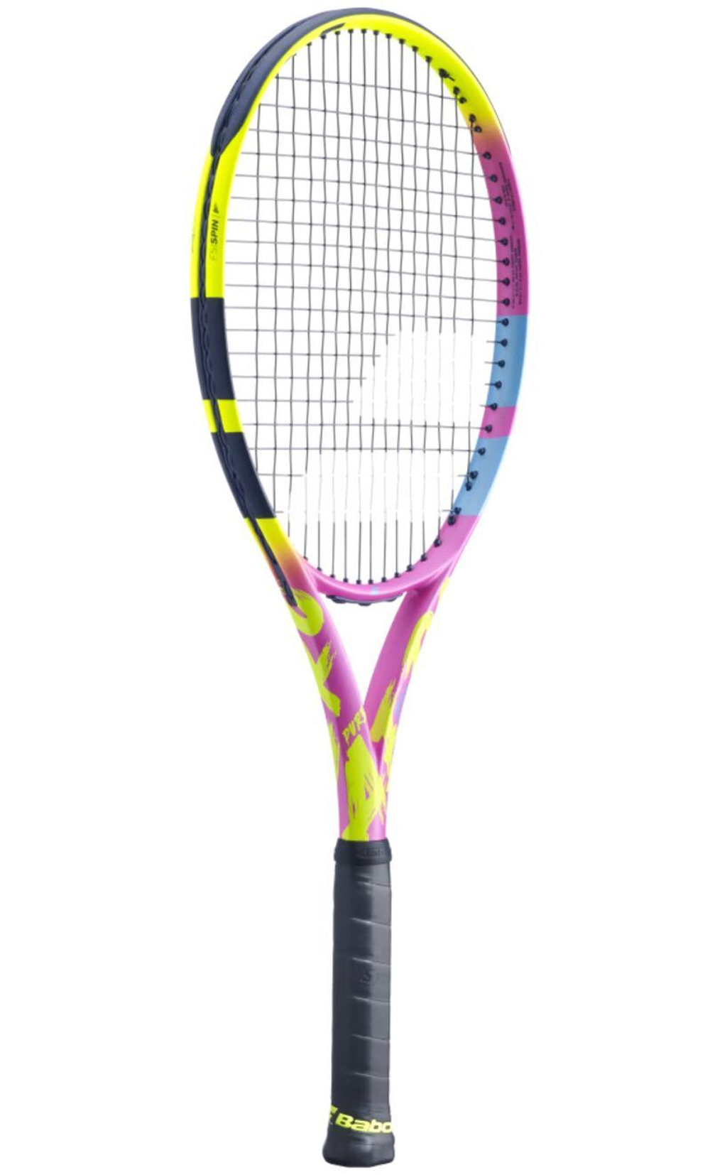 Теннисная ракетка Babolat Pure Aero RAFA Origin - yellow/pink/blue