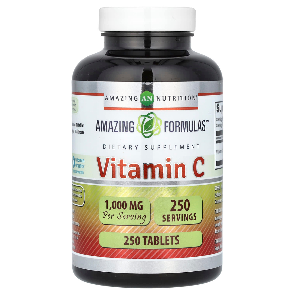 Amazing Nutrition, Витамин C, 1000 мг, 250 таблеток