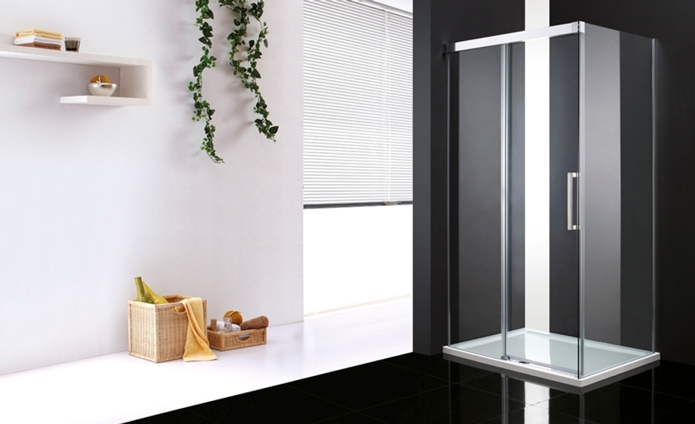 Душевой уголок Cezares Premier-Soft AH-1 140x80 IV профиль Хром стекло прозрачное