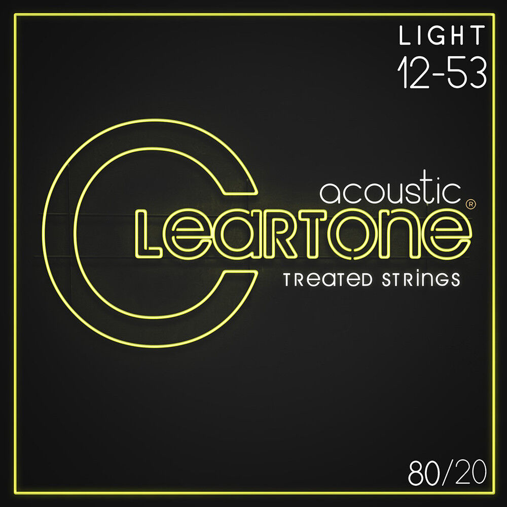 Cleartone 7612 80/20 Комплект струн для акустической гитары, бронза 80/20, с покрытием, 12-53.