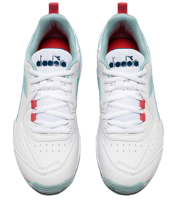 Женские теннисные кроссовки Diadora S.Challenge 5 Sl Clay - white/surf spray/legion blue