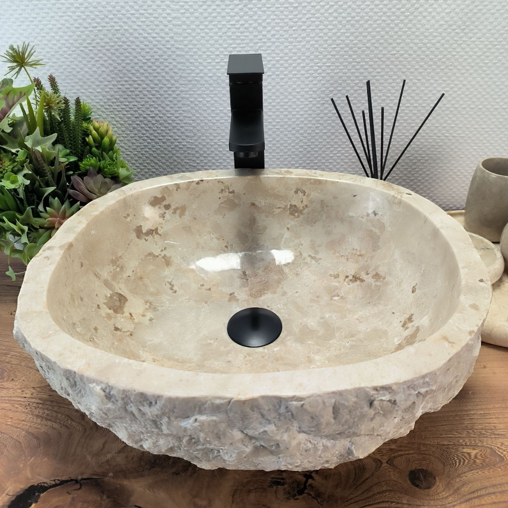 Раковина из мрамора Erozy Cream EM-62768 (46*40*15) 124