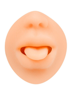 Телесный мастурбатор в виде сексуального ротика (Цвет: телесный)