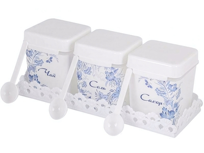 Набор емкостей 1,2л Шале на подставке