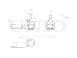Наконечник рулевой левый UNIO SSP-10044