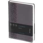 Ежедневник недатированный, А5, 160л., кожзам, Berlingo "Vivella Prestige", серый