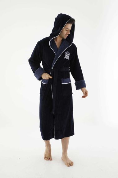 Халат мужской с капюшоном 7160 Nusa