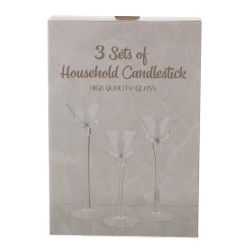 GAEM Набор из 3-х подсвечников, L22,5 W12 H32,5 см