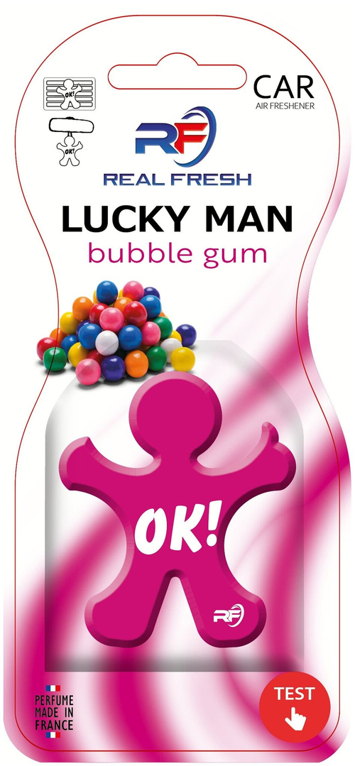 АРОМАТИЗАТОР REAL FRESH LUCKY MAN BUBBLE GUM
