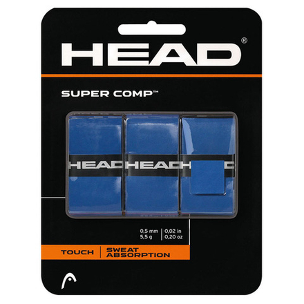 Овергрип Head Super Comp, 285088-BL, 0.5 мм, 3 шт, синий