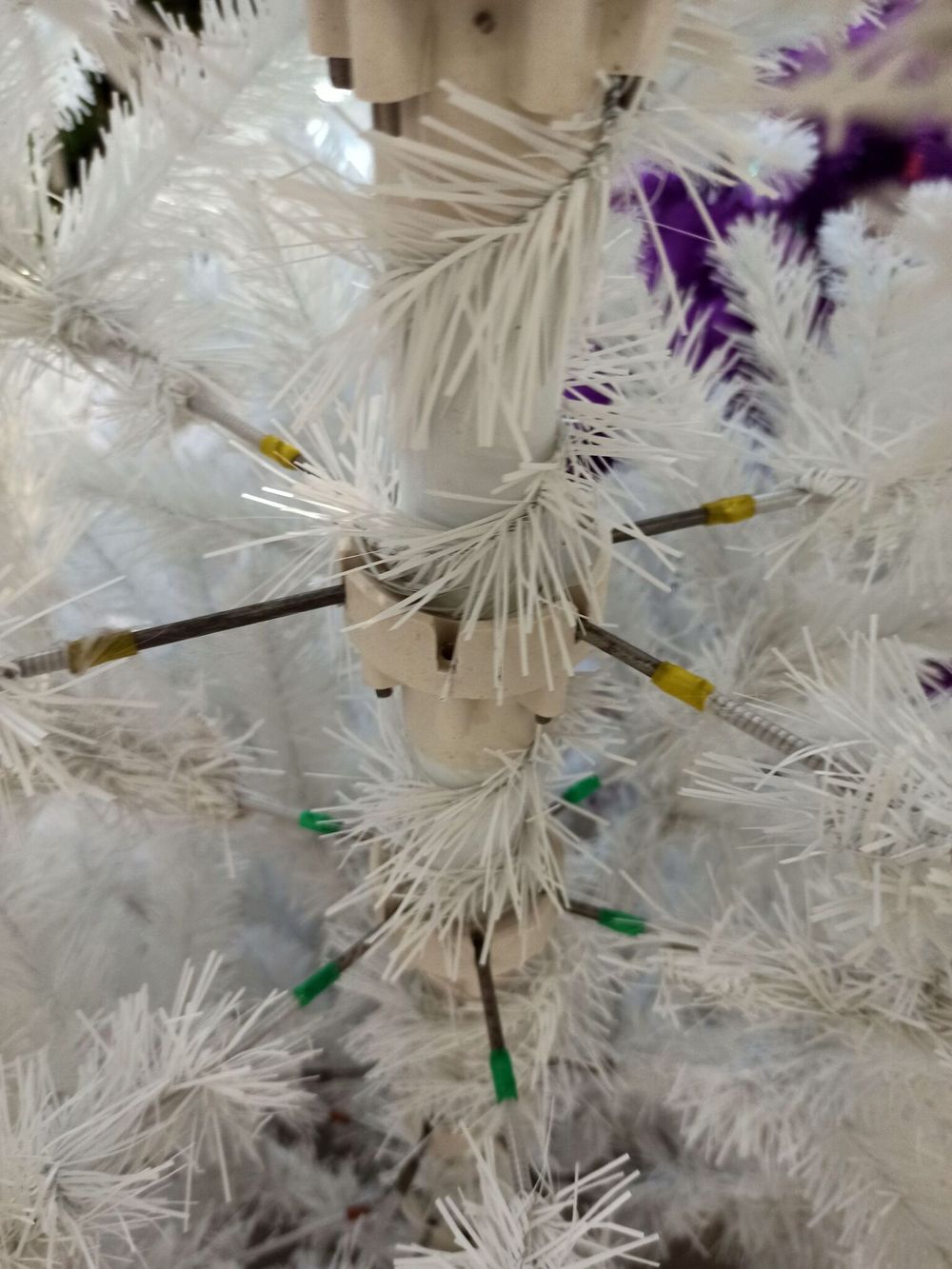 Искусственная белая елка «Жемчужная» (пвх) 150 см / 1.5 м