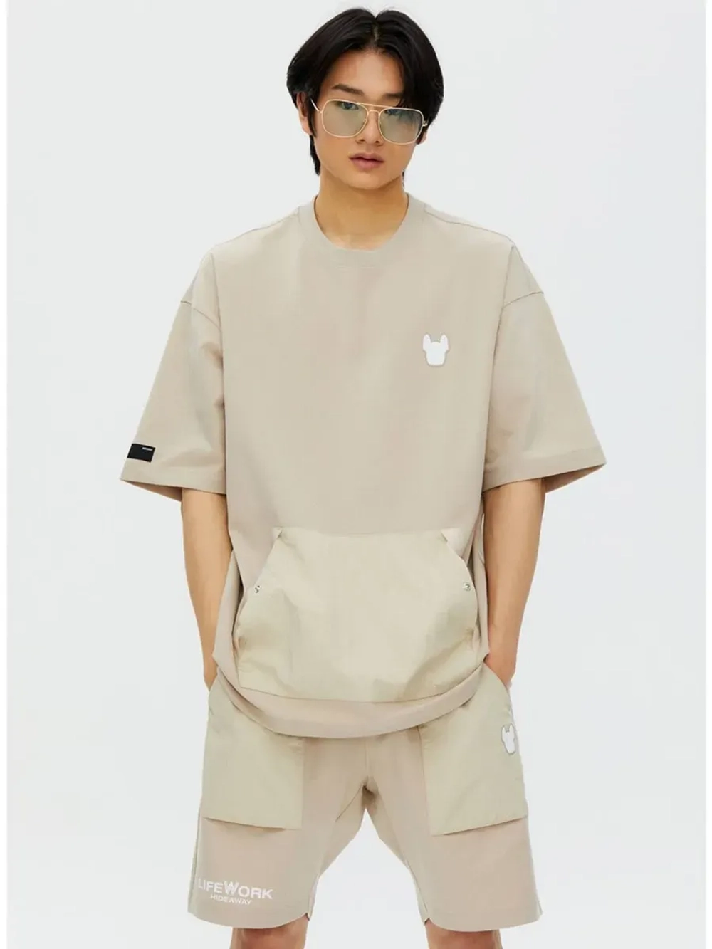 Шорты с нашитыми карманами