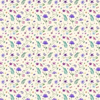 Акварельные цветочки
