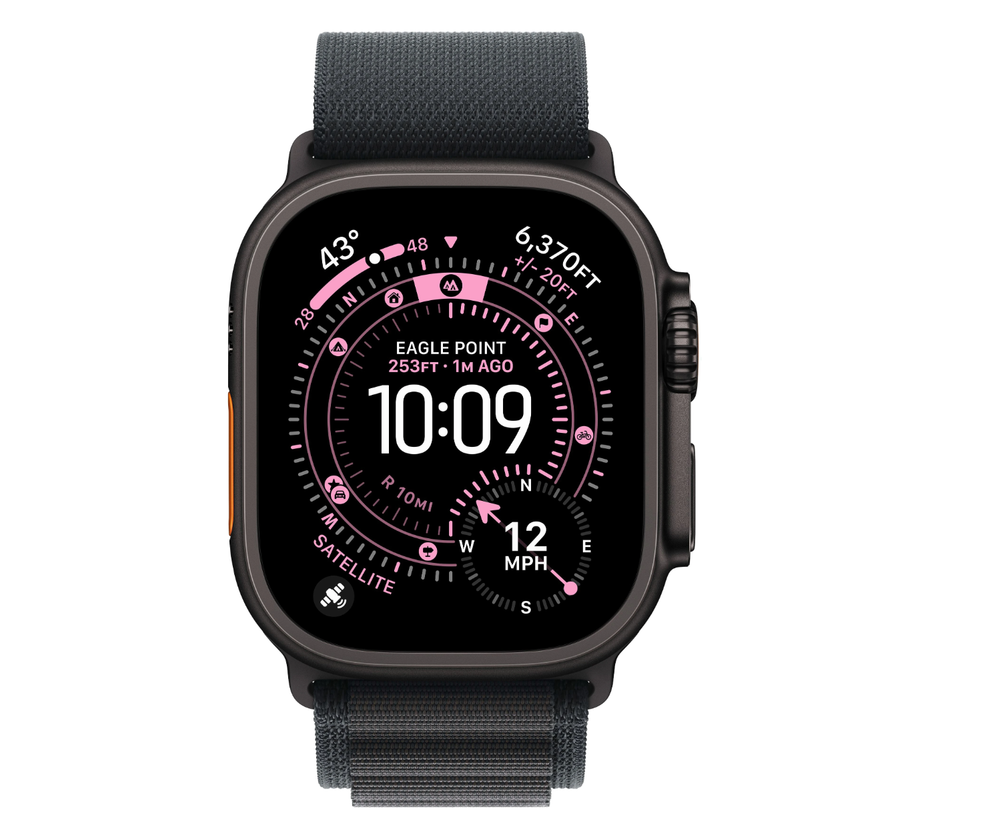 Умные часы Apple Watch Ultra 3 49mm Black Ti Black Alp L p L (MF0X4)