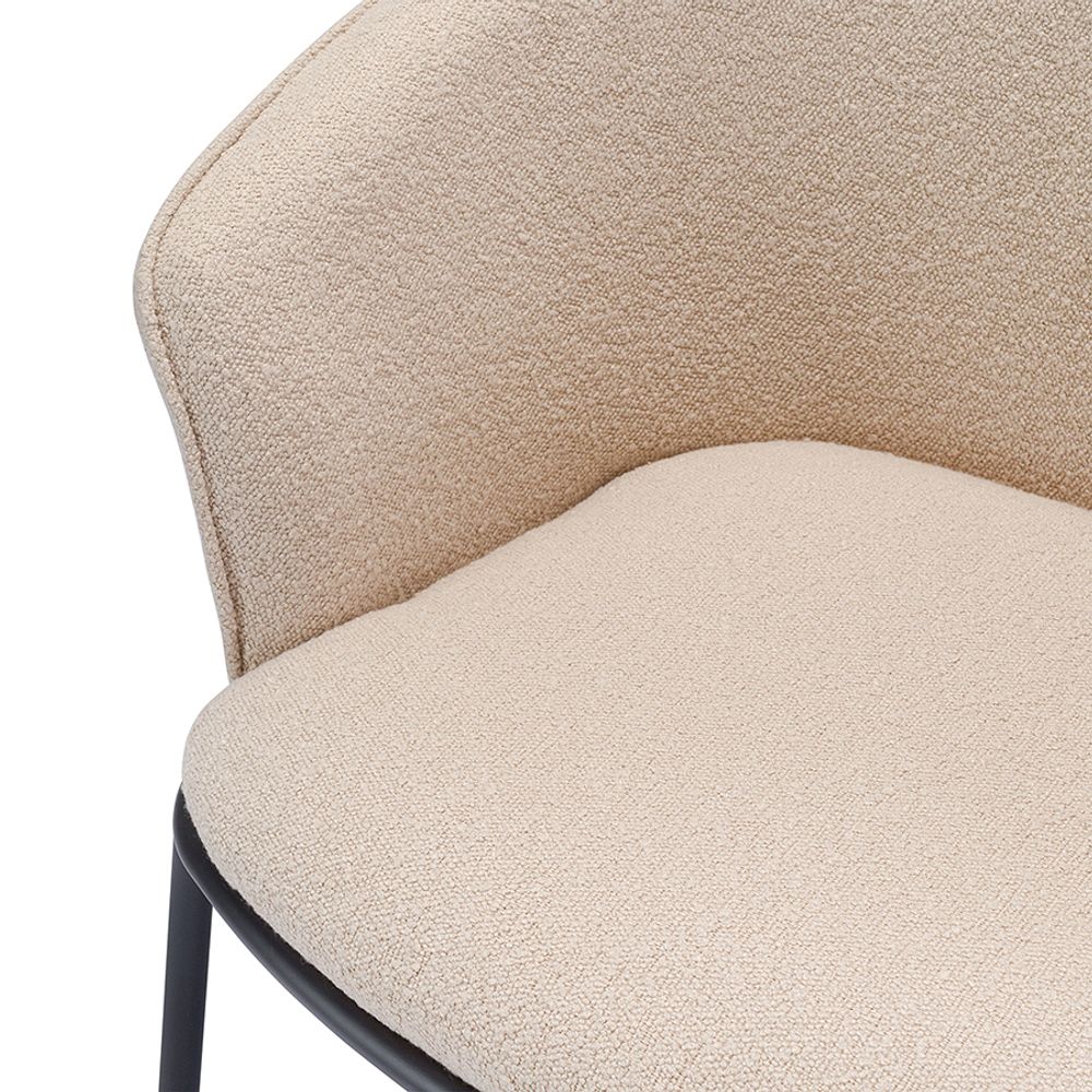 Лаунж-кресло Paal, букле, бежевое