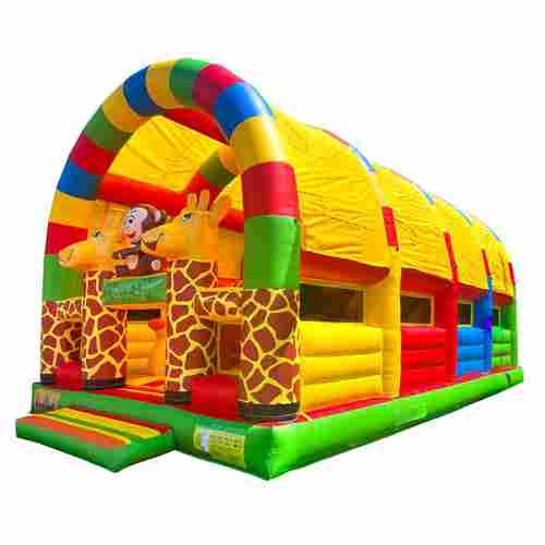 Коммерческий надувной батут «Страна Сафария 2» с крышей, 10x5x5 м.