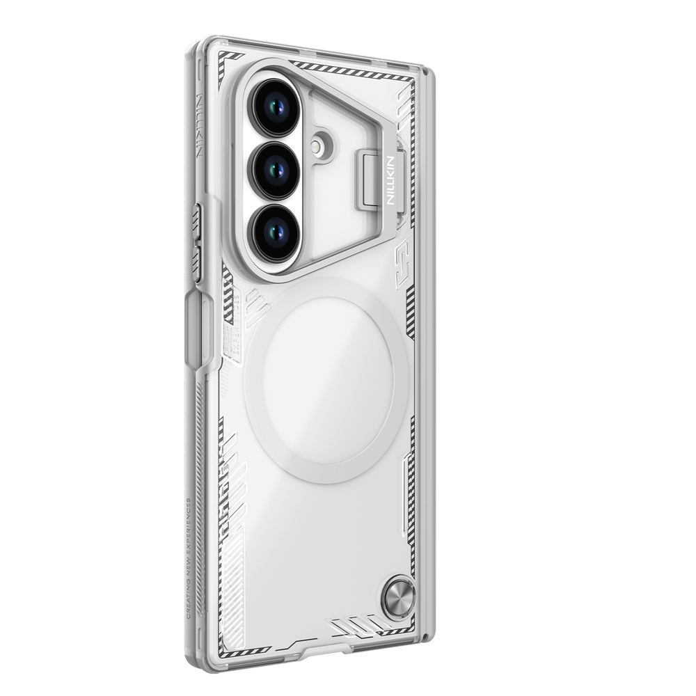 Чехол светло серого цвета (Twilight Gray) с MagSafe на Samsung Galaxy Fold 7, серия Iceblade Prop Magnetic от Nillkin