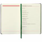 Ежедневник недатированный А5 (138х213 мм), BRAUBERG VISTA, под кожу, твердый, 136 л., "Thickets", 112028