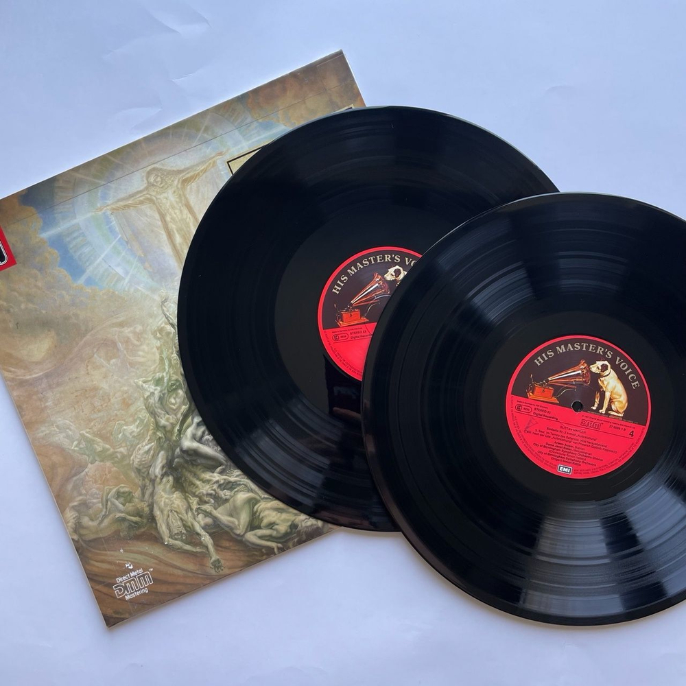 Винтажная виниловая пластинка LP Густав Малер Mahler City Of Birmingham Symphony Orchestra Sinfonie Symphony Симфония No. 2 (Germany 1987)