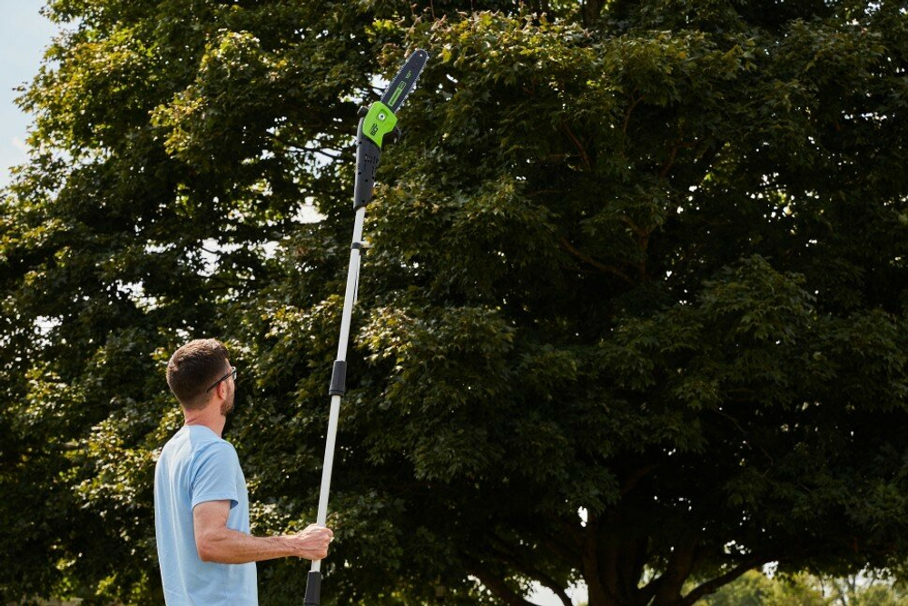 Высоторез-сучкорез аккумуляторный GREENWORKS GD60PST25 60В,25см,без АКБ и ЗУ (1402107)