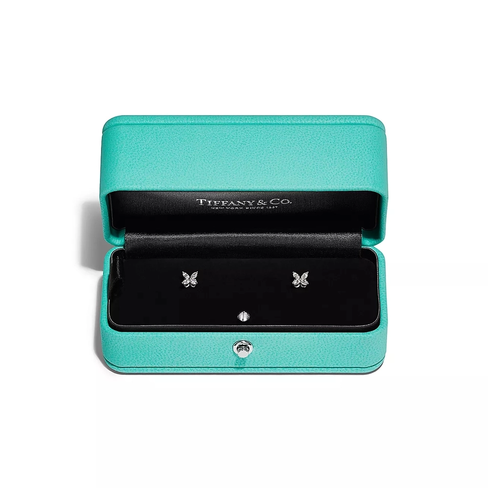 Серьги из платины и бриллиантов, Tiffany 💠Victoria