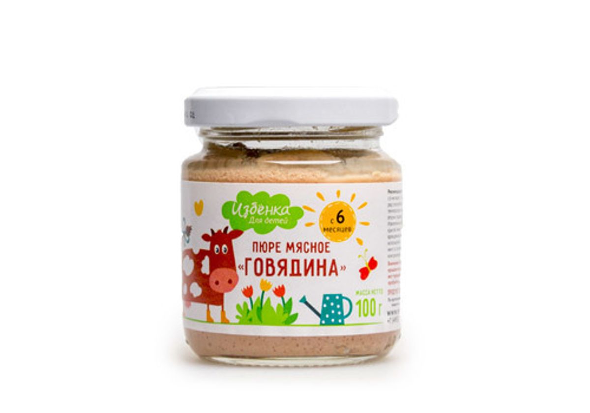 Пюре мясное из говядины Избенка, 100г