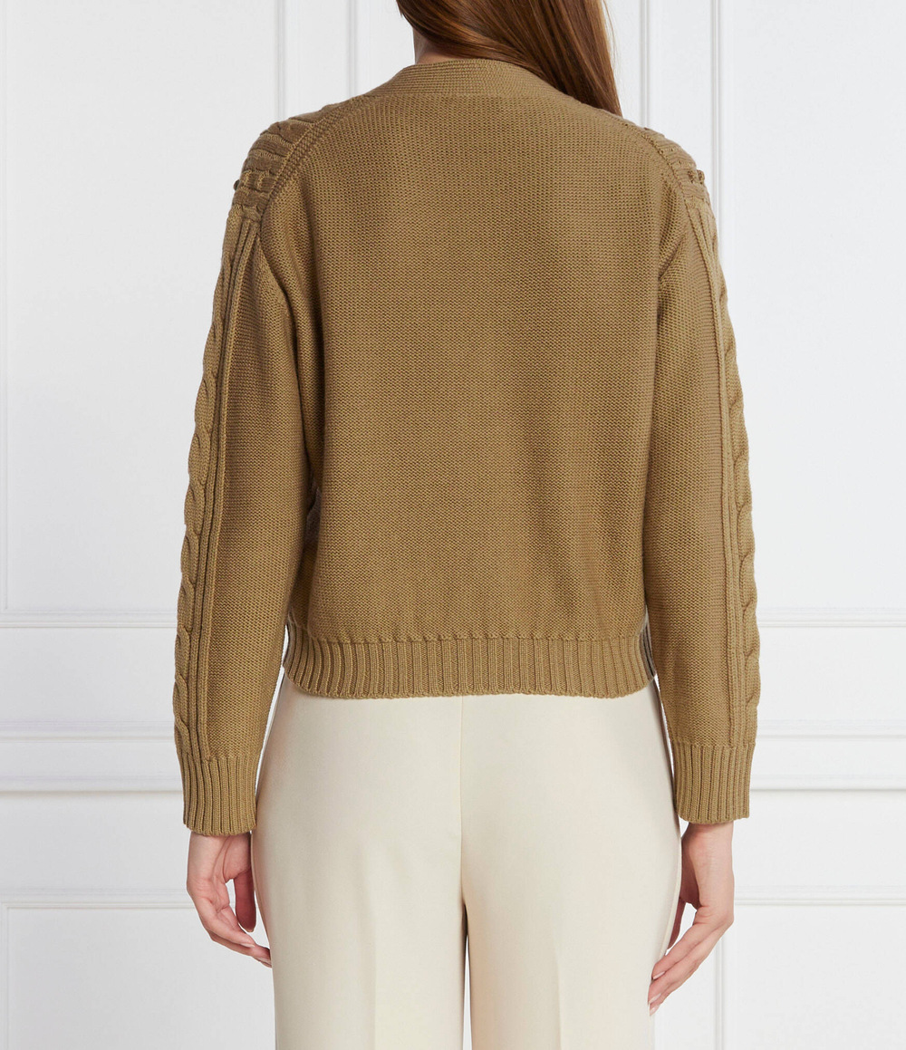 Хлопковый кардиган Max Mara Leisure - коричневый(334603366)