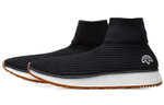 Alexander wang x adidas originals high-top running shoes for men and women in the same black and white